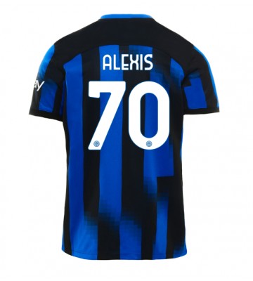 Inter Milan Alexis Sanchez #70 Koszulka Podstawowych 2023-24 Krótki Rękaw